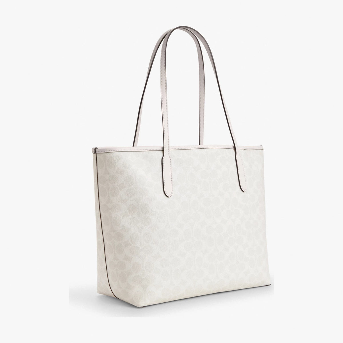 Coach City Tote Bag In Signature Canvas - Gold/White/Chalk