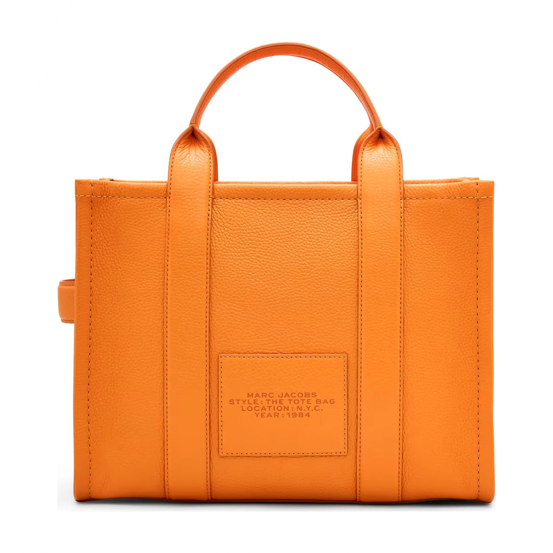 Marc Jacobs The Leather Medium Tote Bag - TANGERINE