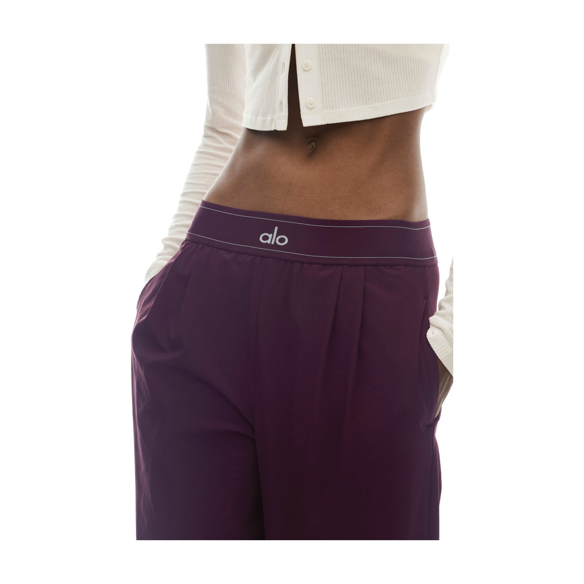 Alo Yoga Suit Up Trouser (Regular) - Rich Bordeaux