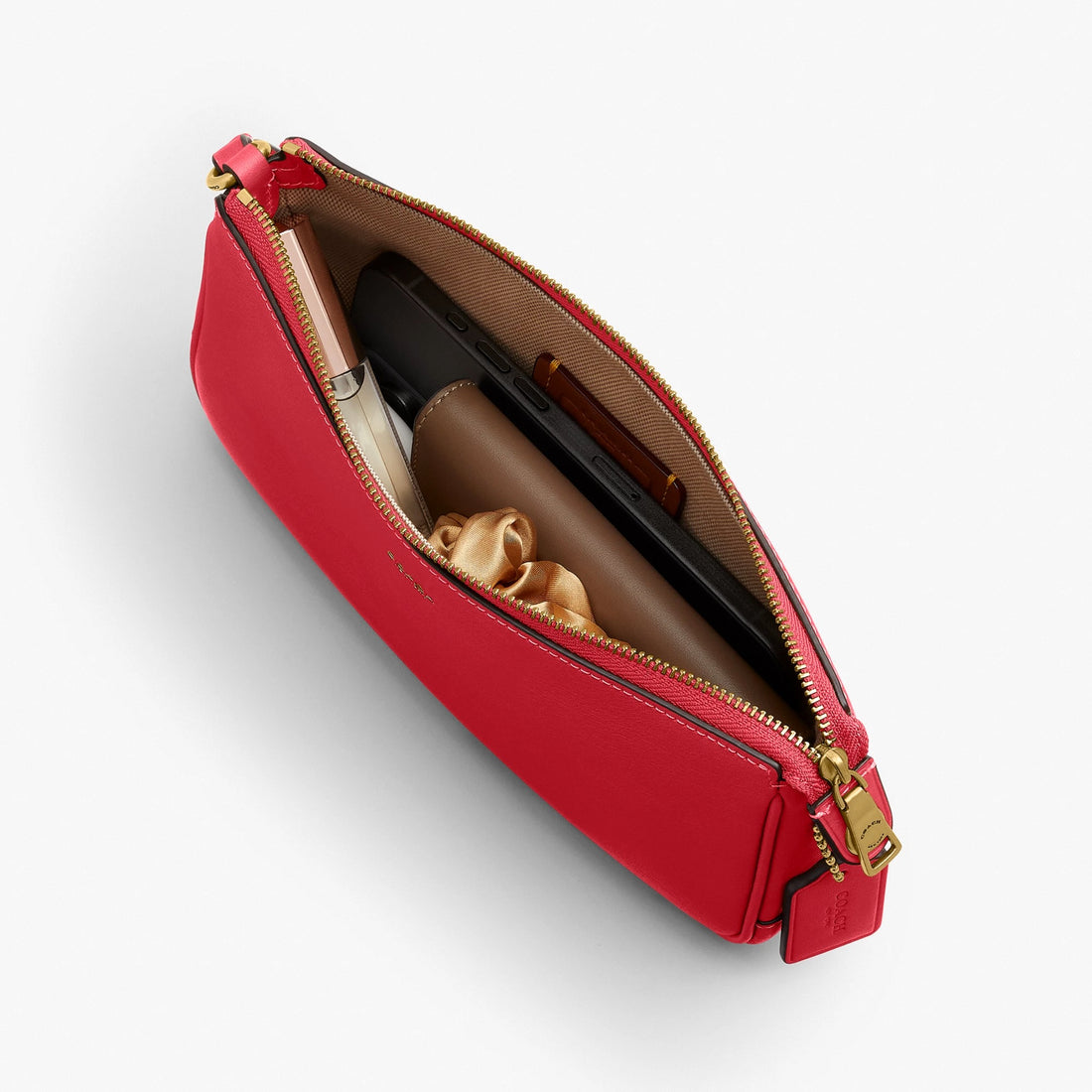 Coach Plaza Bag - Brass/Scarlet
