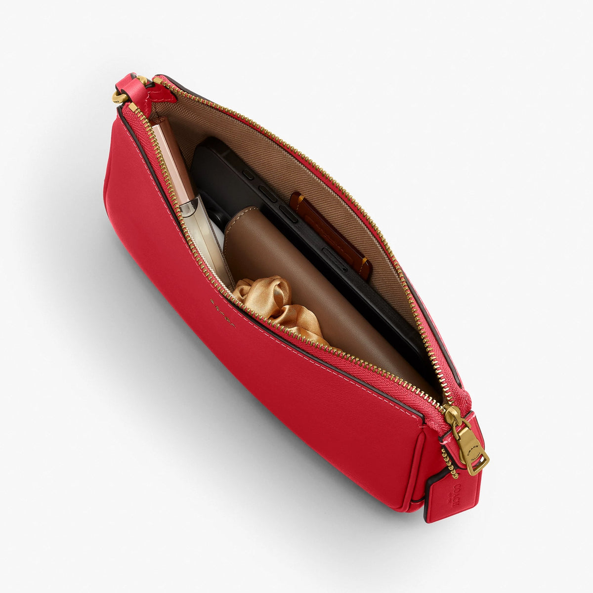 Coach Plaza Bag - Brass/Scarlet