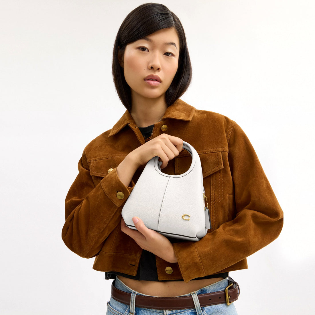 Coach Lana Shoulder Bag 19 - Brass/Chalk