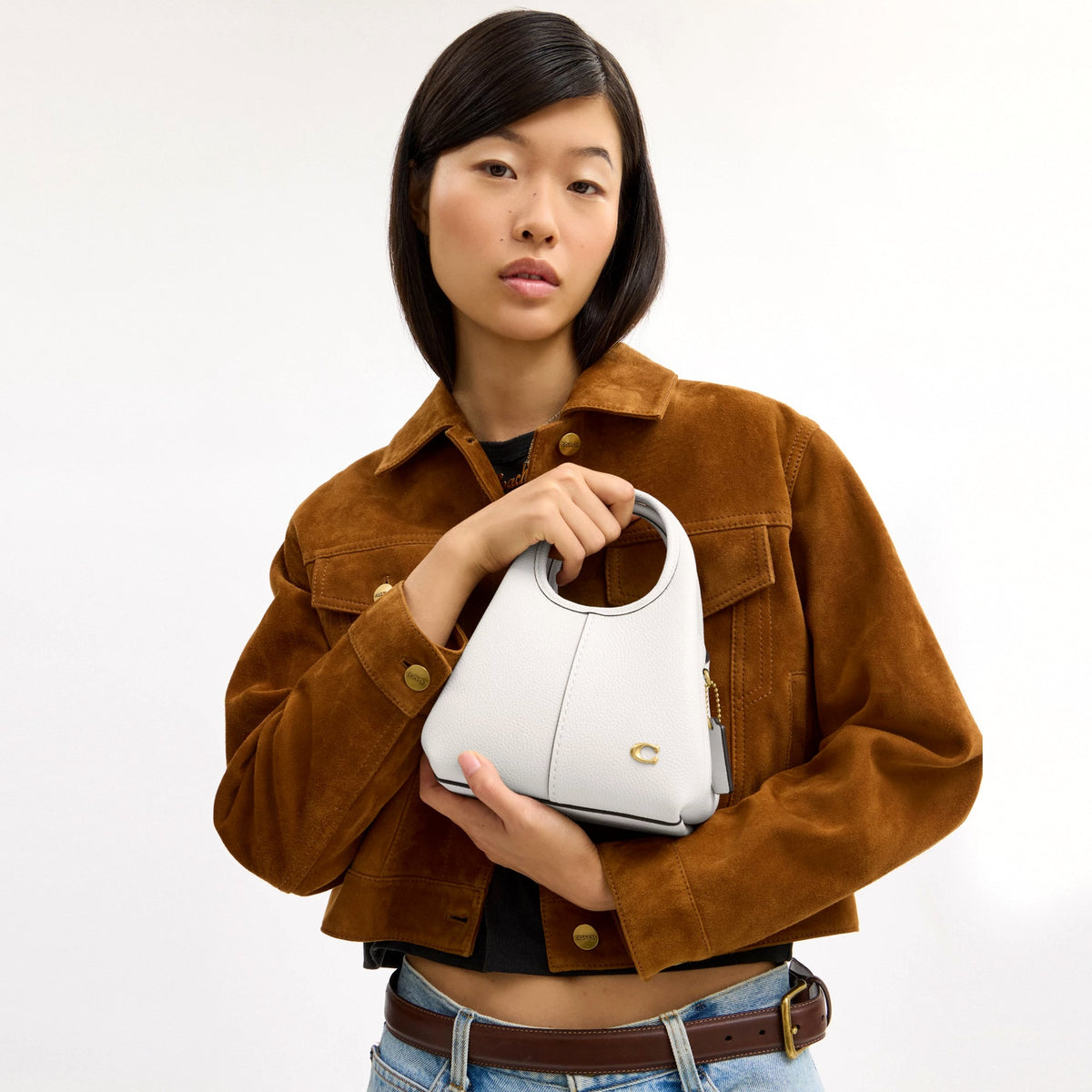 Coach Lana Shoulder Bag 19 - Brass/Chalk