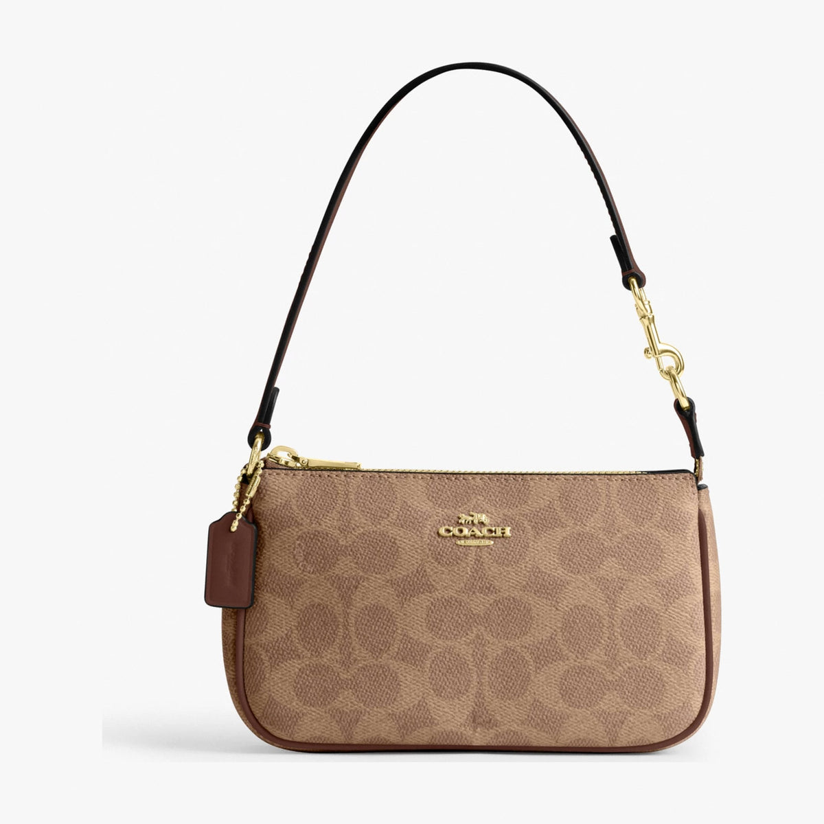 Coach Nolita 19 In Signature Canvas - Gold/Tan/Brown