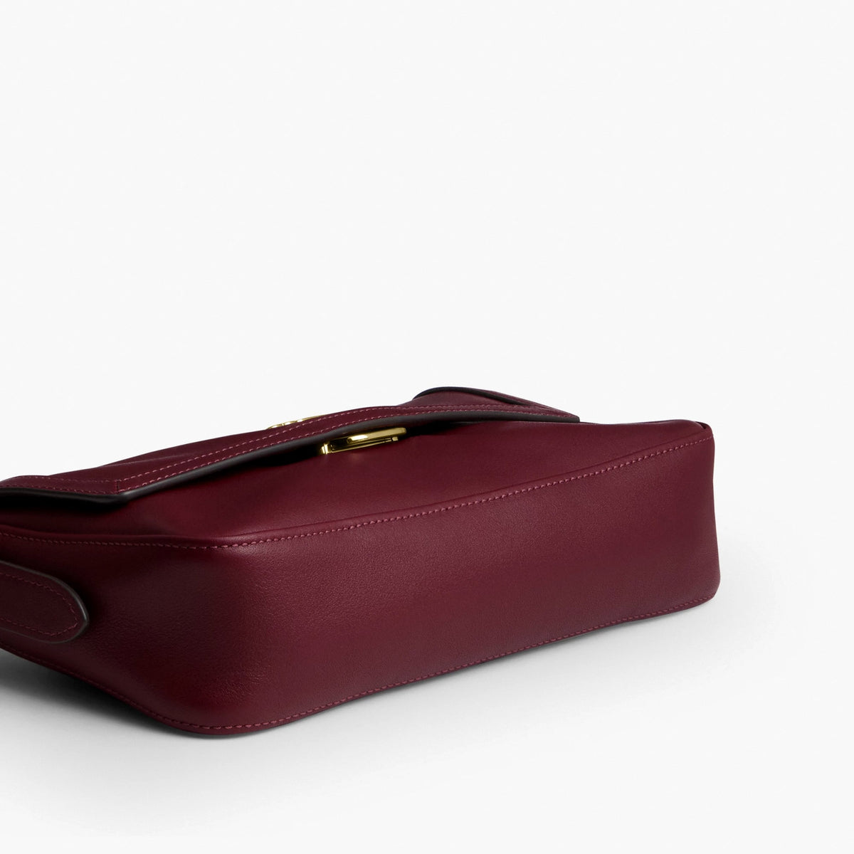 Coach Etta Small Flap Shoulder Bag - Gold/Dark Cherry
