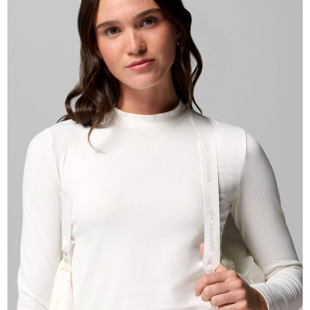 Columbia Women's Amaze Puff Hooded Jacket - Sea Salt Pearl Shine