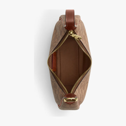 Coach Emily Shoulder Bag In Signature Canvas - Gold/Tan/Brown