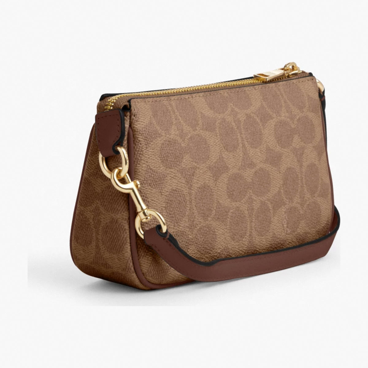 Coach Nolita 19 In Signature Canvas - Gold/Tan/Brown