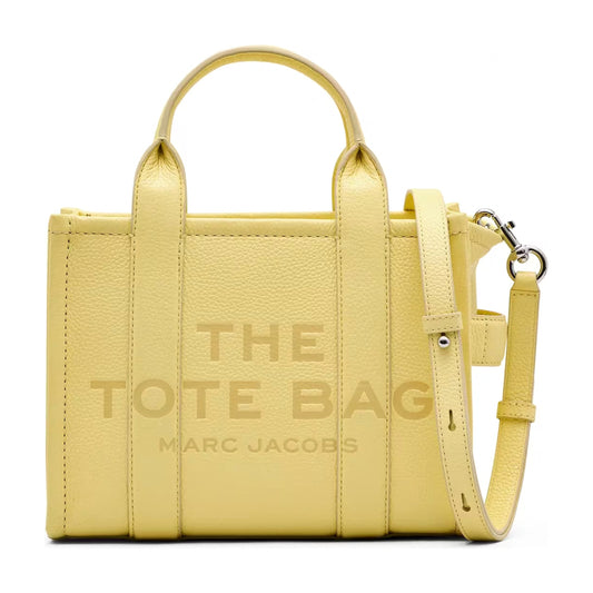 Marc Jacobs The Leather Small Tote Bag - CUSTARD