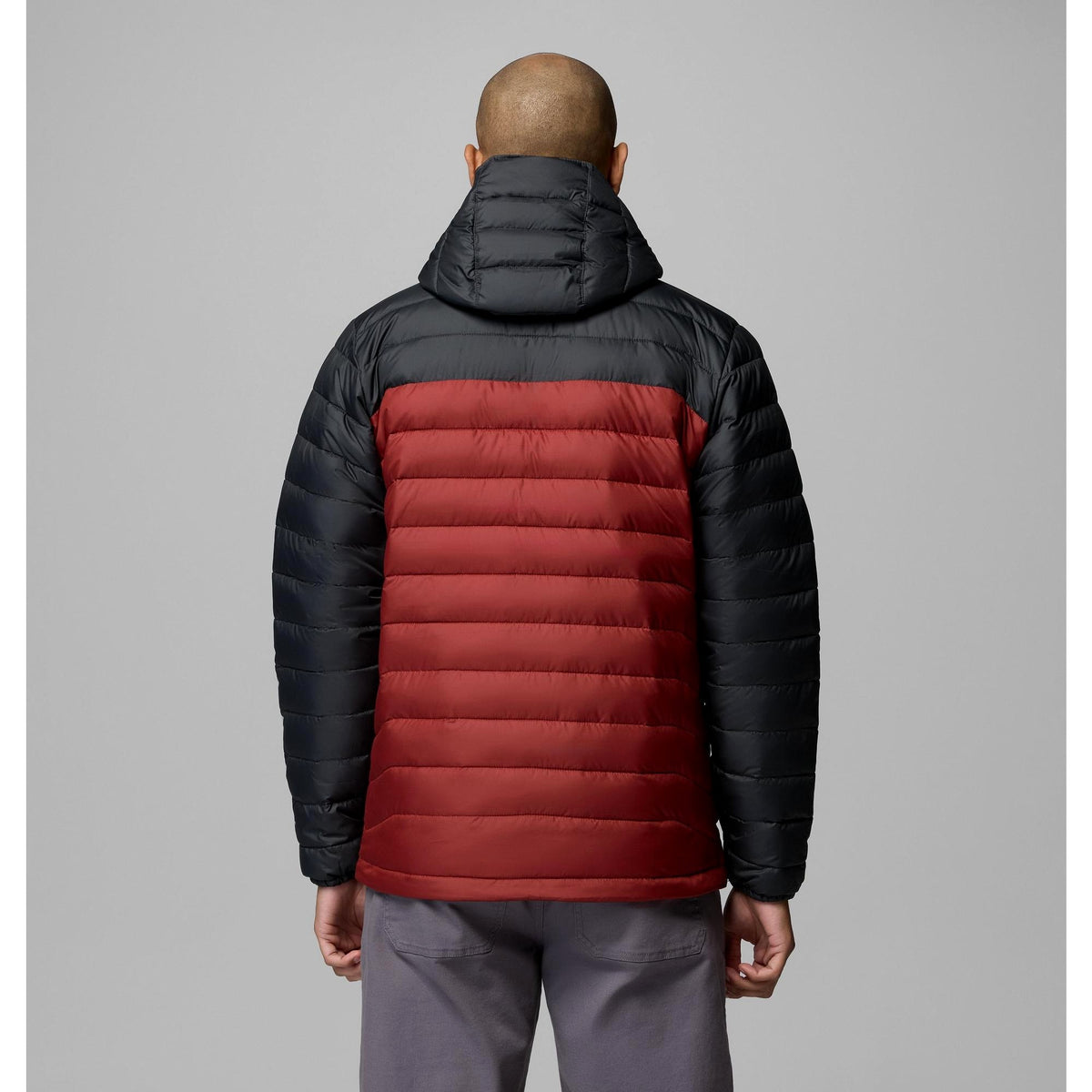 Columbia Men's Powder Lite II Hooded Jacket - Red Oxide, Shark