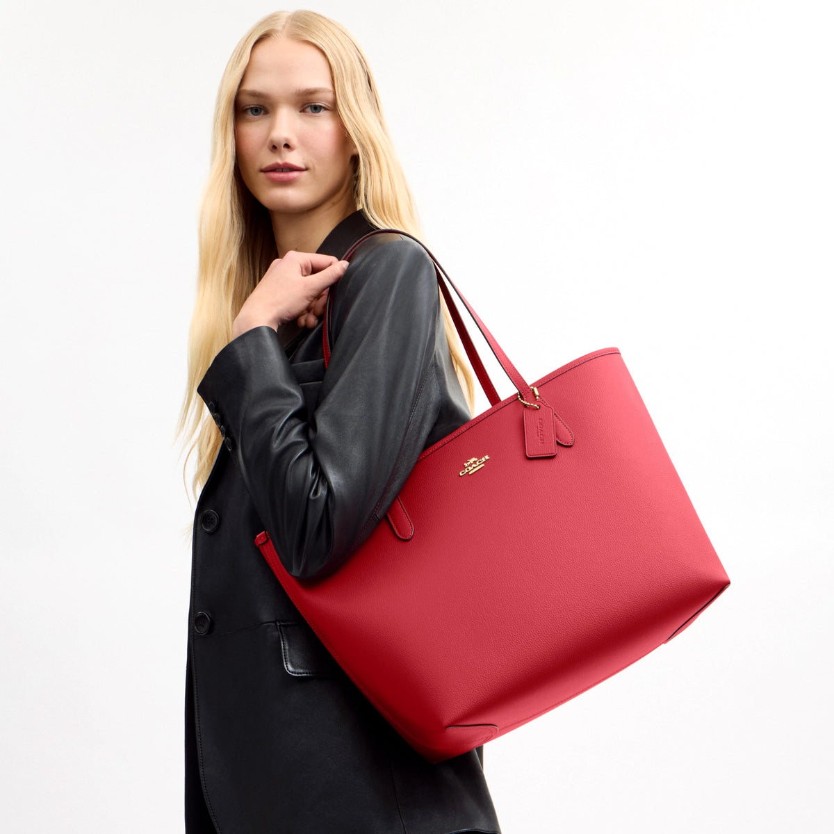 Coach City Tote Bag - Gold/Poppy
