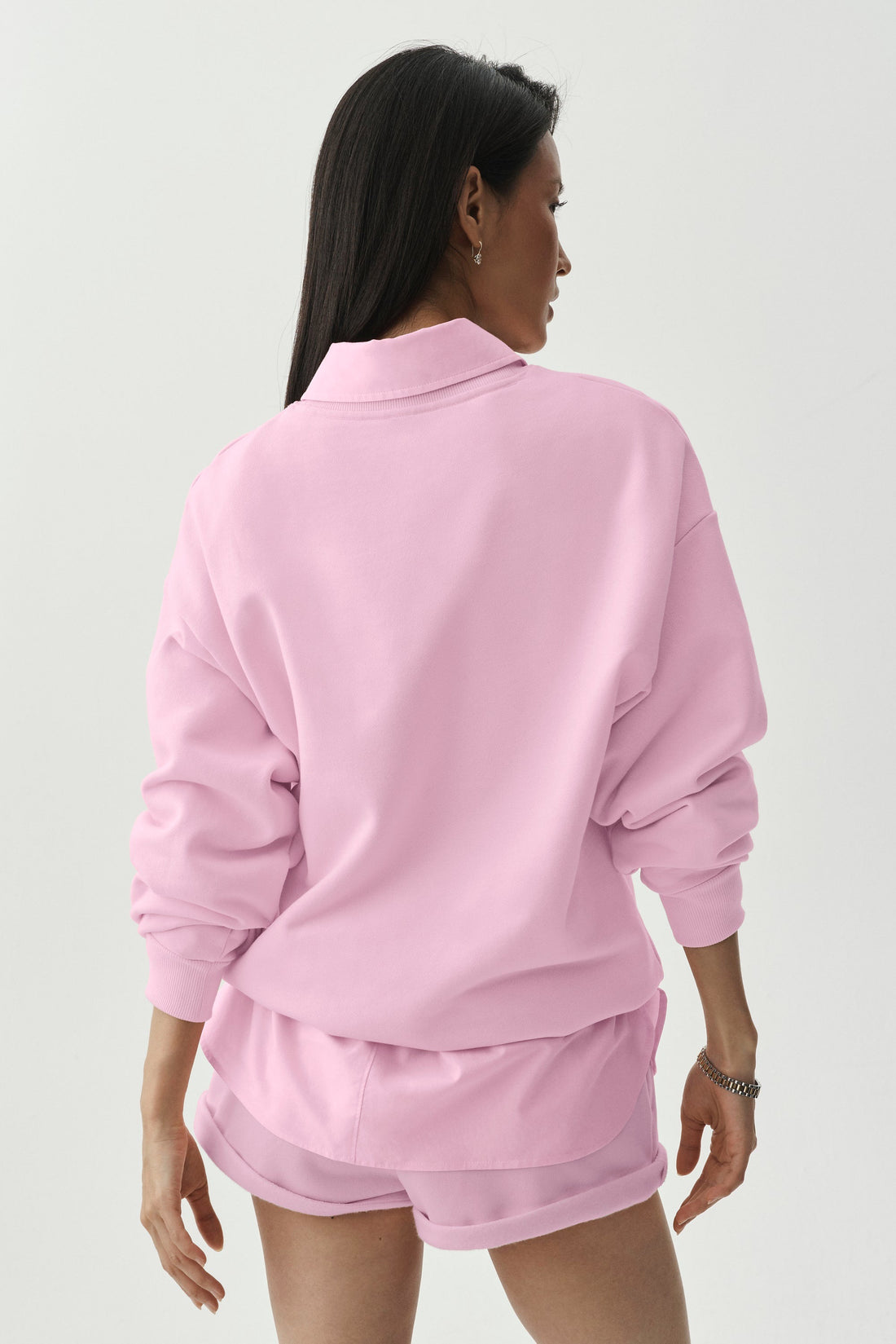 Alo Yoga Accolade Crew Neck Pullover - Pink Marshmallow