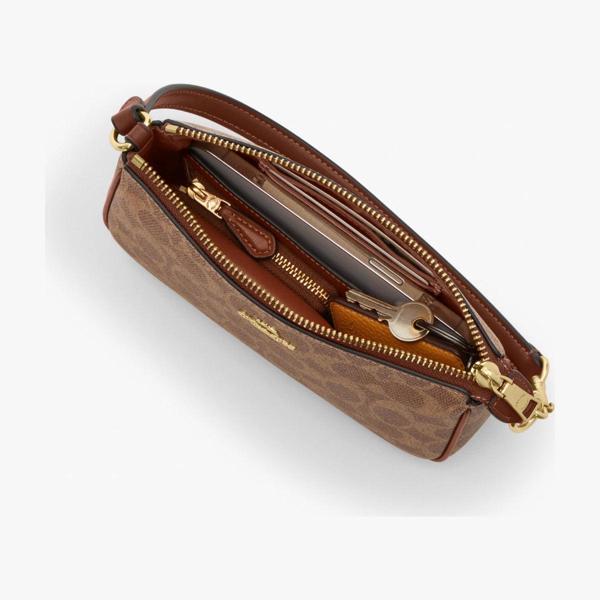 Coach Nolita 19 In Signature Canvas - Gold/Tan/Brown