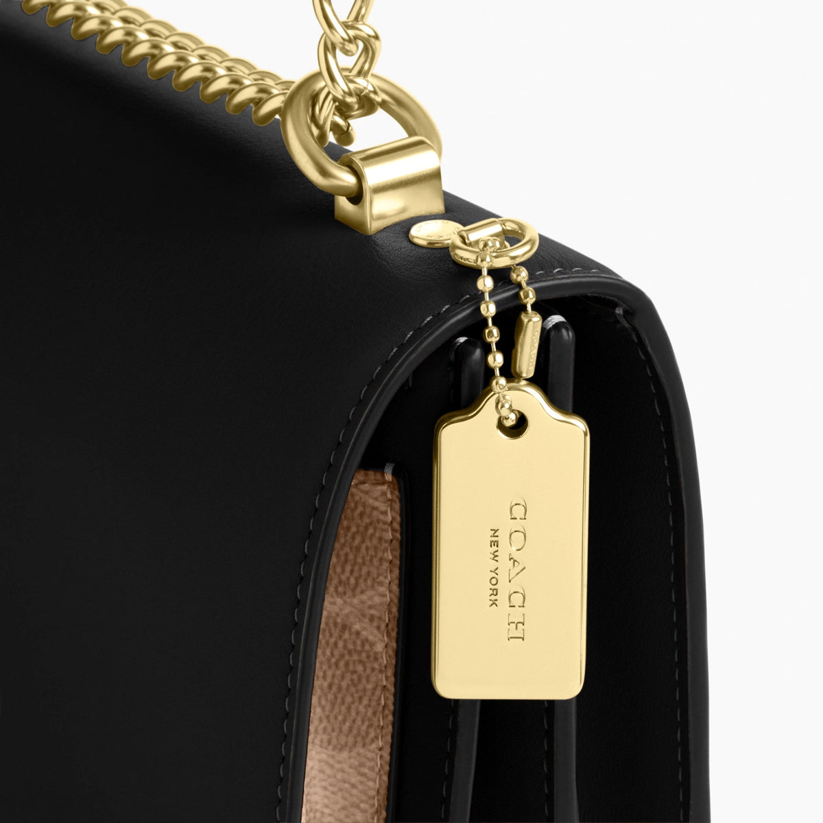 Coach Klare Crossbody Bag In Signature Canvas - Gold/Tan/Black Multi