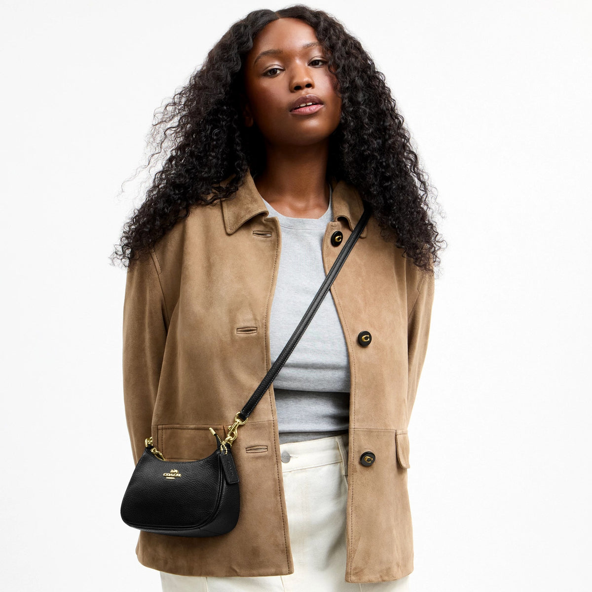 Coach Teri Mini Crossbody Bag - Gold/Black