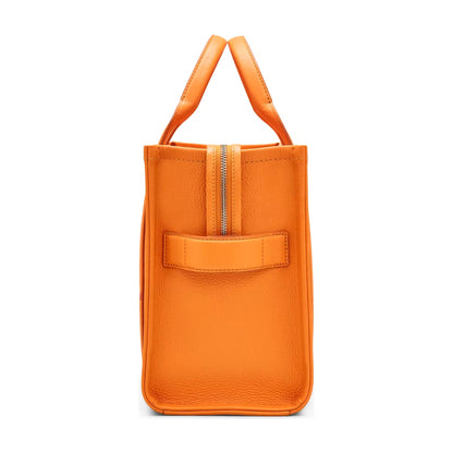 Marc Jacobs The Leather Medium Tote Bag - TANGERINE