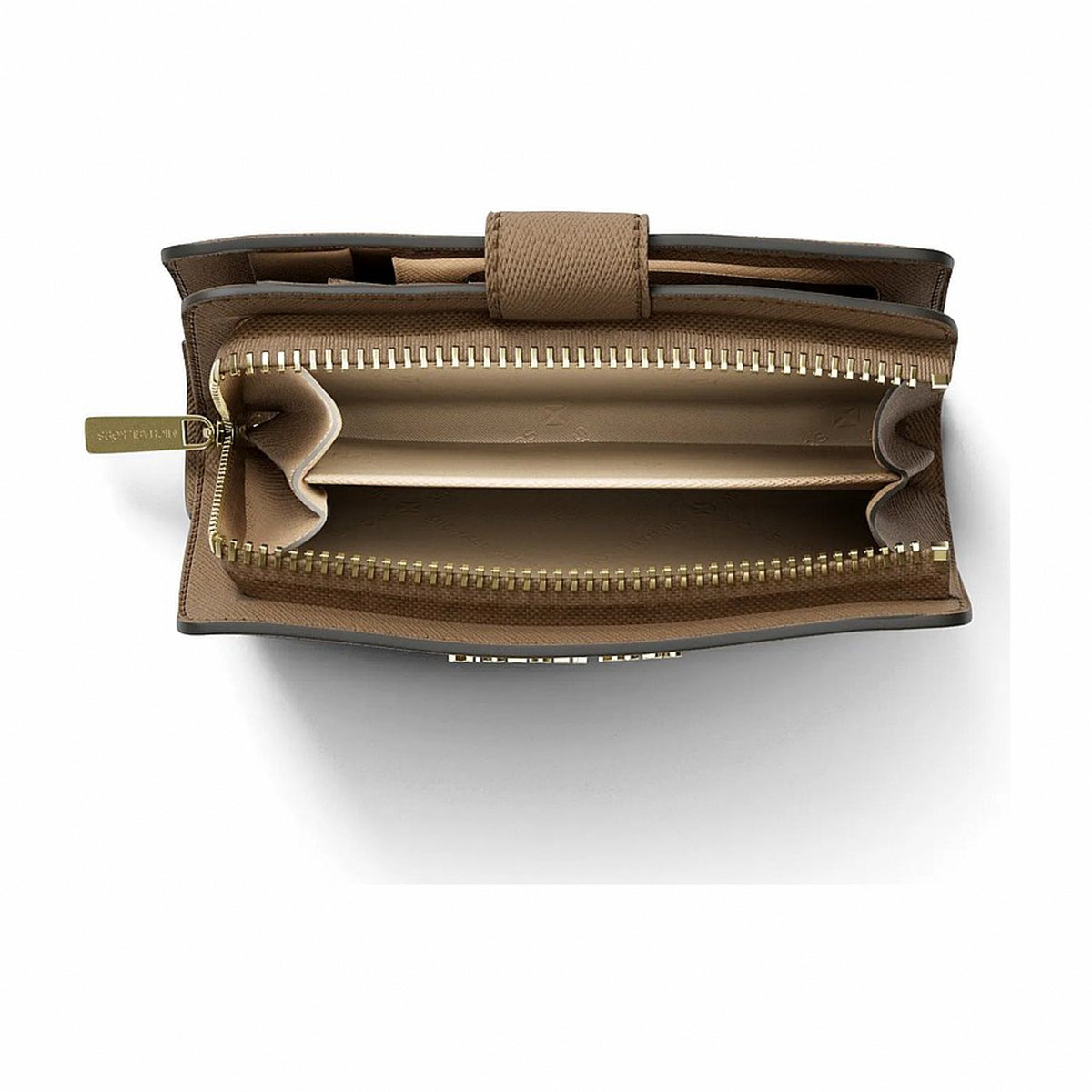 Michael Kors Medium Crossgrain Leather Wallet - CAMEL