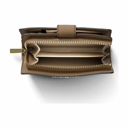 Michael Kors Medium Crossgrain Leather Wallet - CAMEL