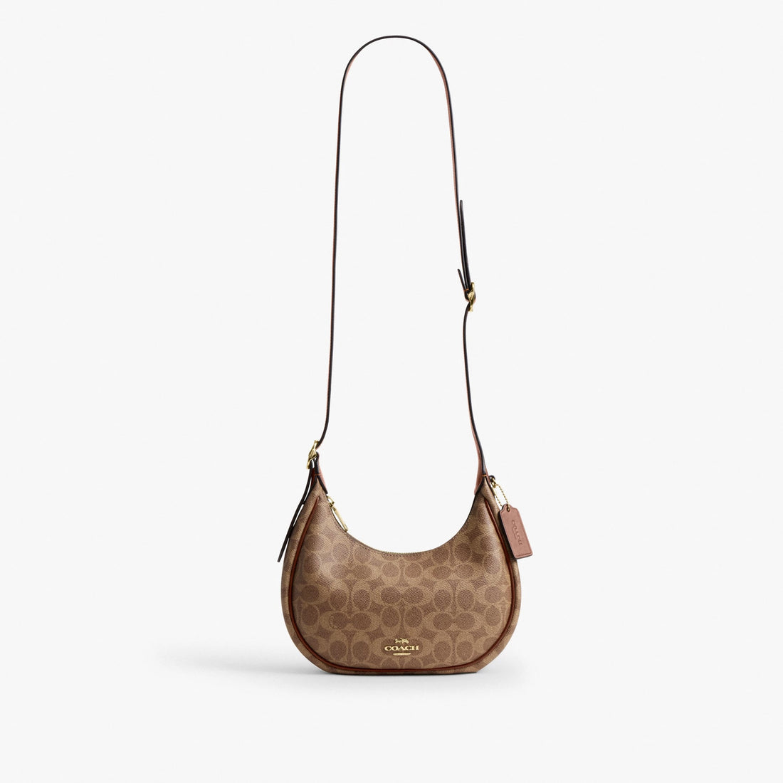 Coach Emily Shoulder Bag In Signature Canvas - Gold/Tan/Brown