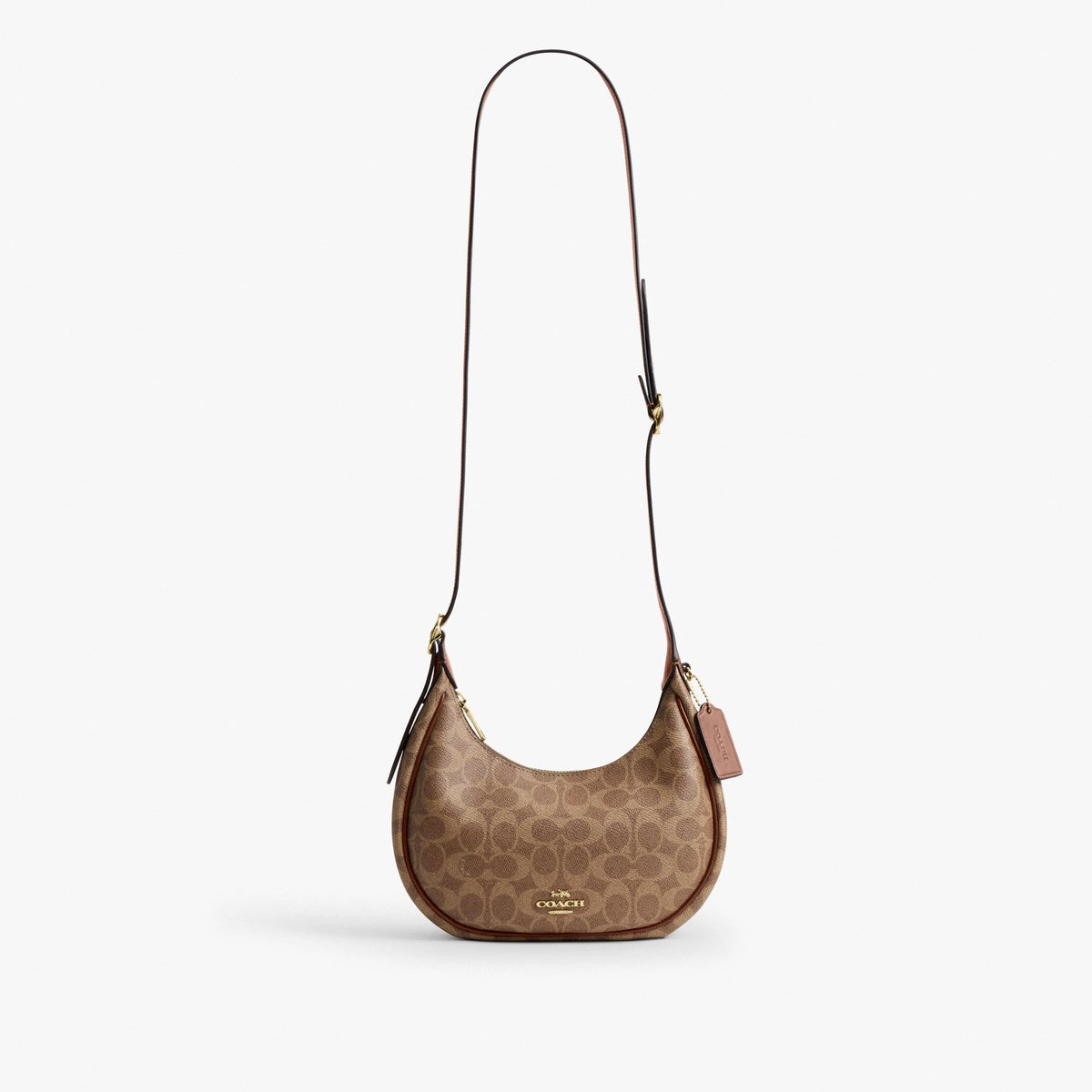 Coach Emily Shoulder Bag In Signature Canvas - Gold/Tan/Brown