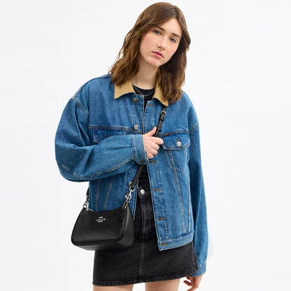 Coach Teri Shoulder Bag - Silver/Black