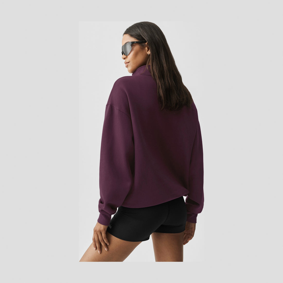 Alo Yoga Accolade 1/4 Zip Pullover - Rich Bordeaux