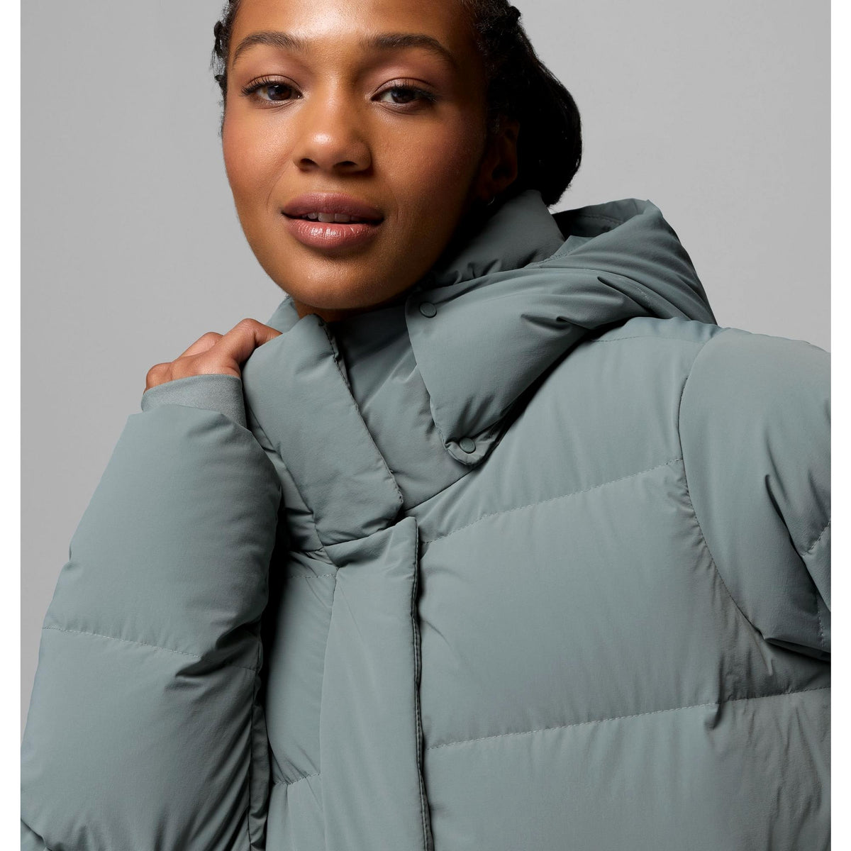 Columbia Women's Amaze Puff Mid Hooded Jacket - Sedona Sage