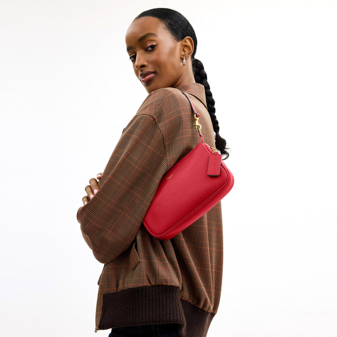 Coach Plaza Bag - Brass/Scarlet