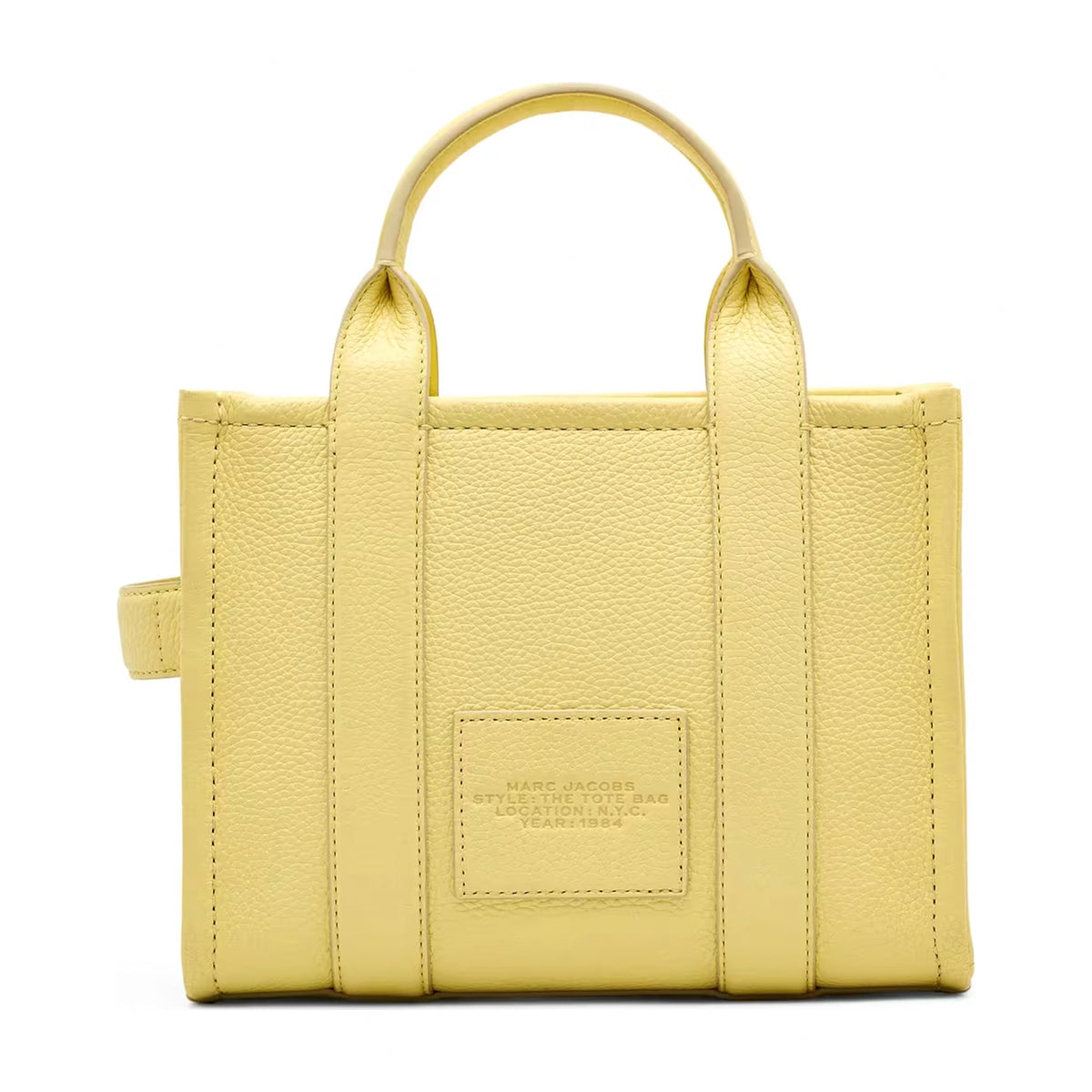 Marc Jacobs The Leather Small Tote Bag - CUSTARD