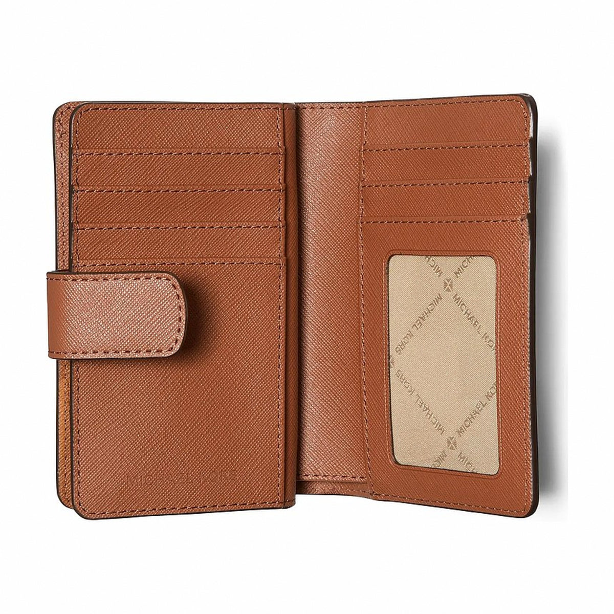 Michael Kors Medium Crossgrain Leather Wallet - LUGGAGE