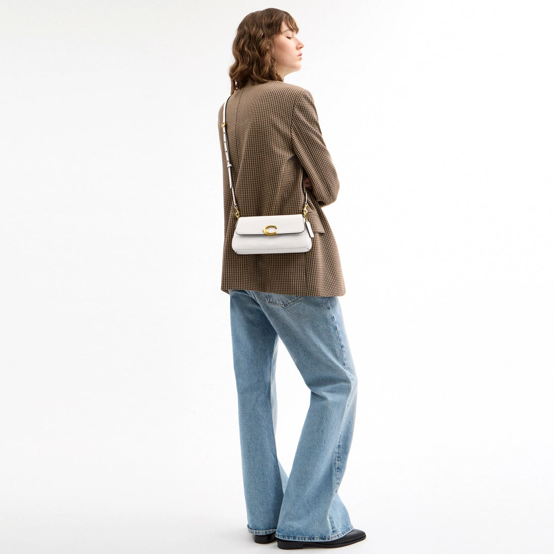 Coach Jet Shoulder Bag - Brass/Chalk