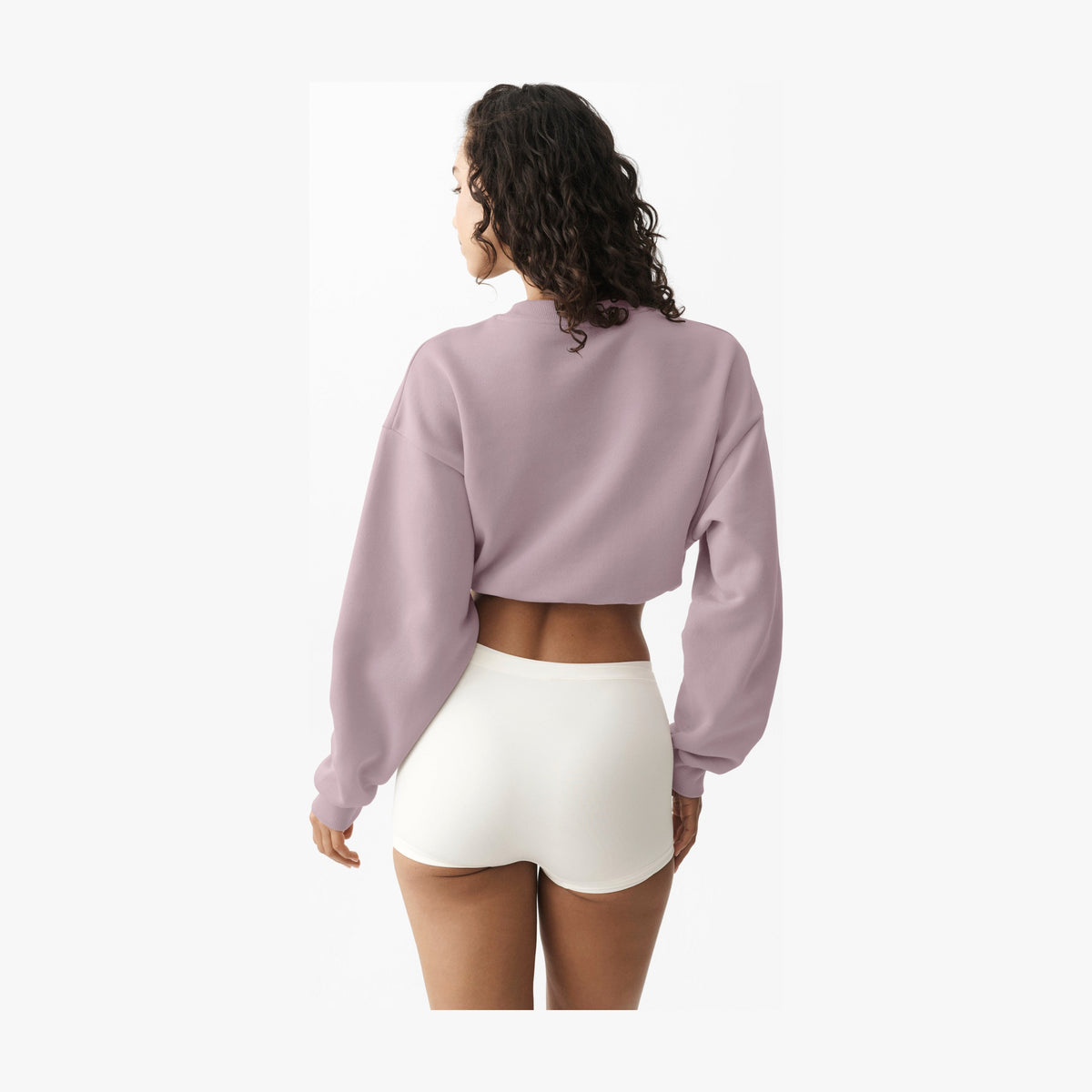 Alo Yoga Cropped Accolade Crewneck - Frosted Pearl