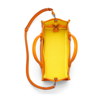 Marc Jacobs The Leather Medium Tote Bag - TANGERINE