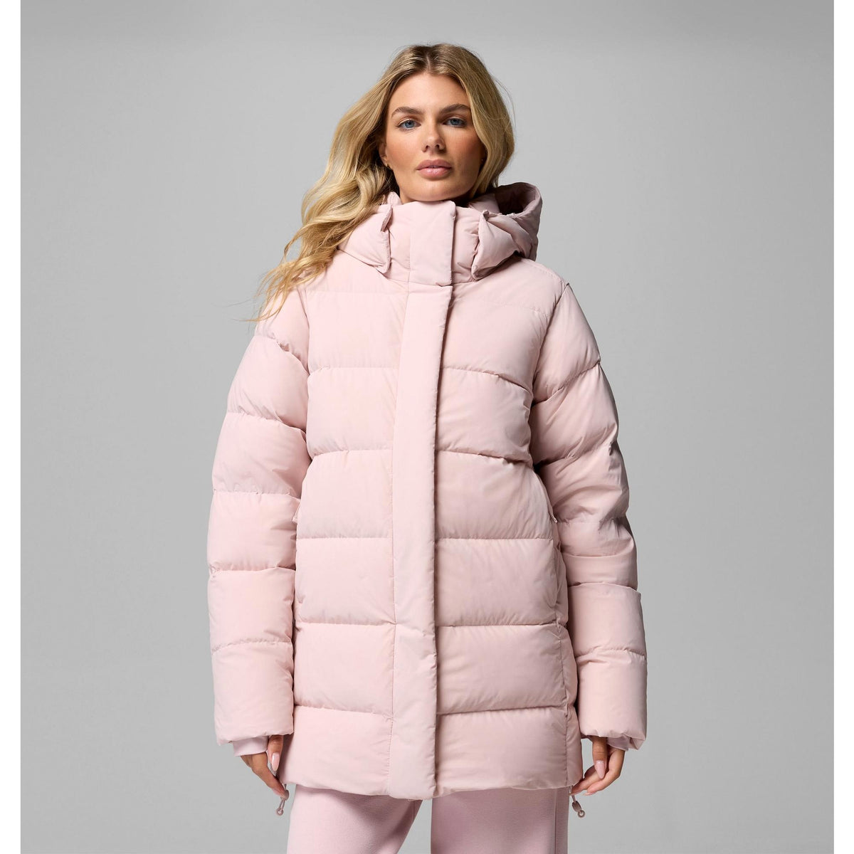 Columbia Women's Amaze Puff Mid Hooded Jacket - Mineral Pink