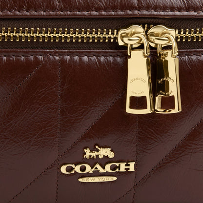 Coach Rainer Crossbody Bag 18 With Quilting - Gold/Maple