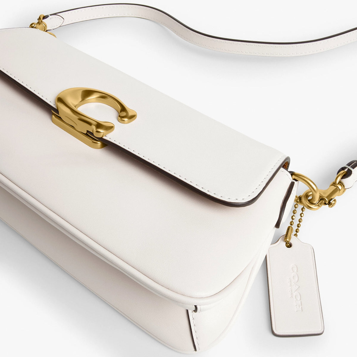 Coach Jet Shoulder Bag - Brass/Chalk