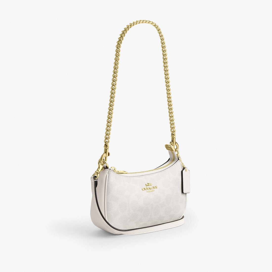 Coach Teri Mini Crossbody Bag In Signature Canvas - Gold/White/Chalk