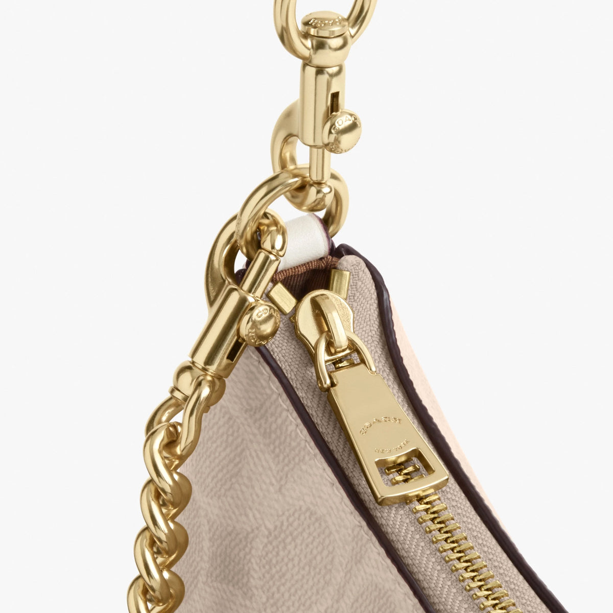 Coach Teri Shoulder Bag In Signature Canvas - Gold/Sand/Chalk