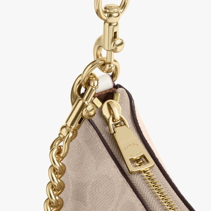 Coach Teri Shoulder Bag In Signature Canvas - Gold/Sand/Chalk