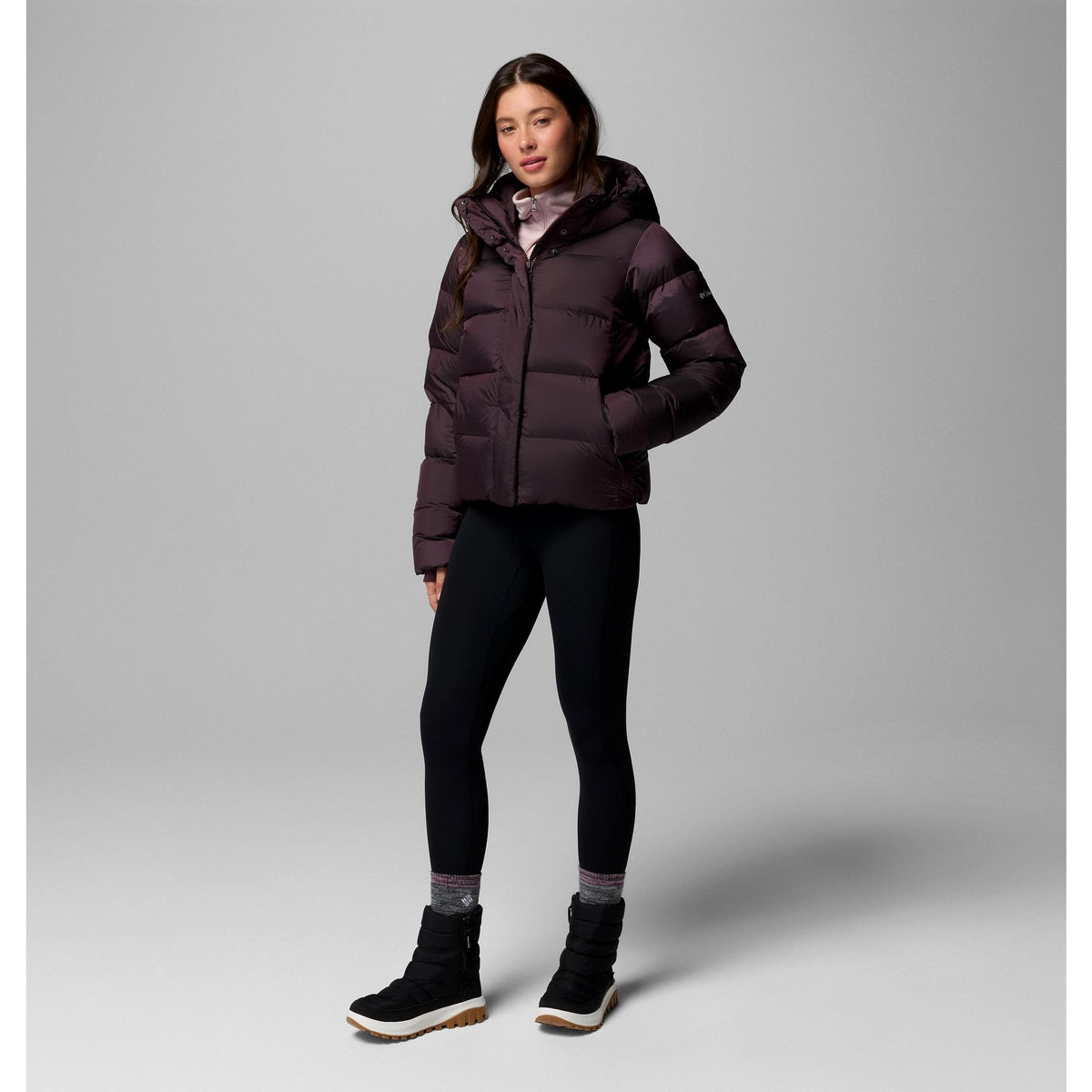 Columbia Women's Amaze Puff Hooded Jacket - Moonvista High Shine