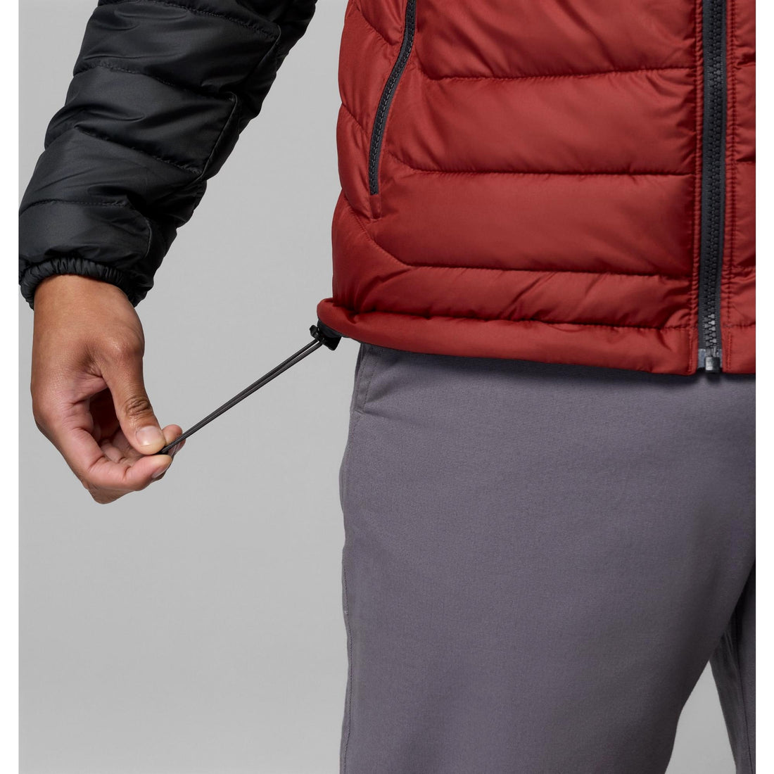 Columbia Men's Powder Lite II Hooded Jacket - Red Oxide, Shark