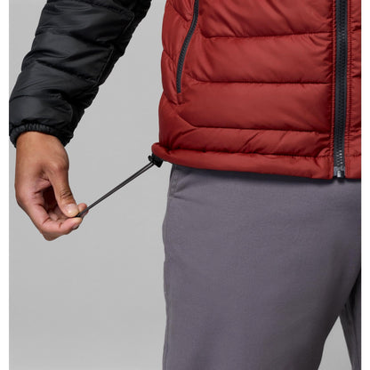 Columbia Men's Powder Lite II Hooded Jacket - Red Oxide, Shark