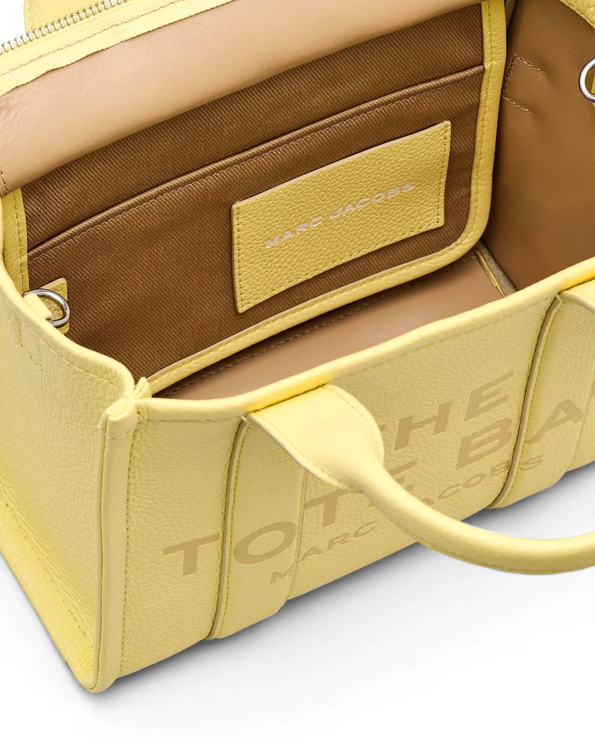 Marc Jacobs The Leather Small Tote Bag - CUSTARD