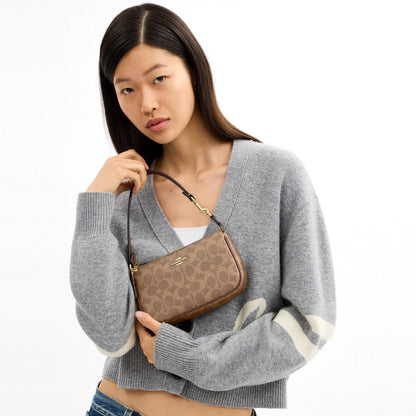 Coach Nolita 19 In Signature Canvas - Gold/Tan/Brown
