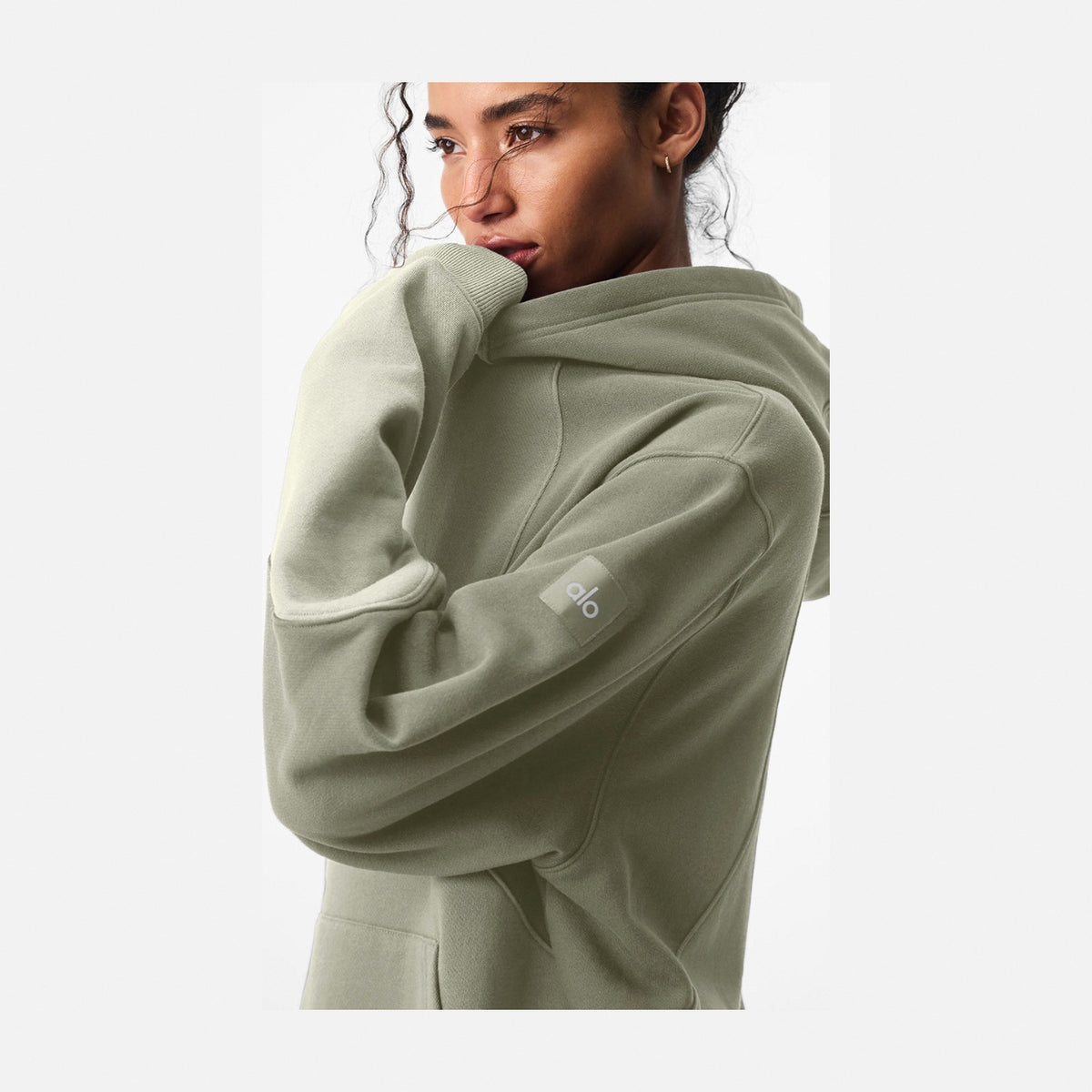 Alo Yoga Make Waves Hoodie - Limestone Tonal