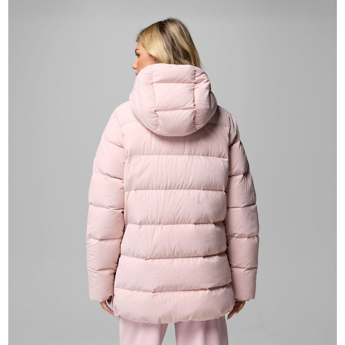 Columbia Women's Amaze Puff Mid Hooded Jacket - Mineral Pink