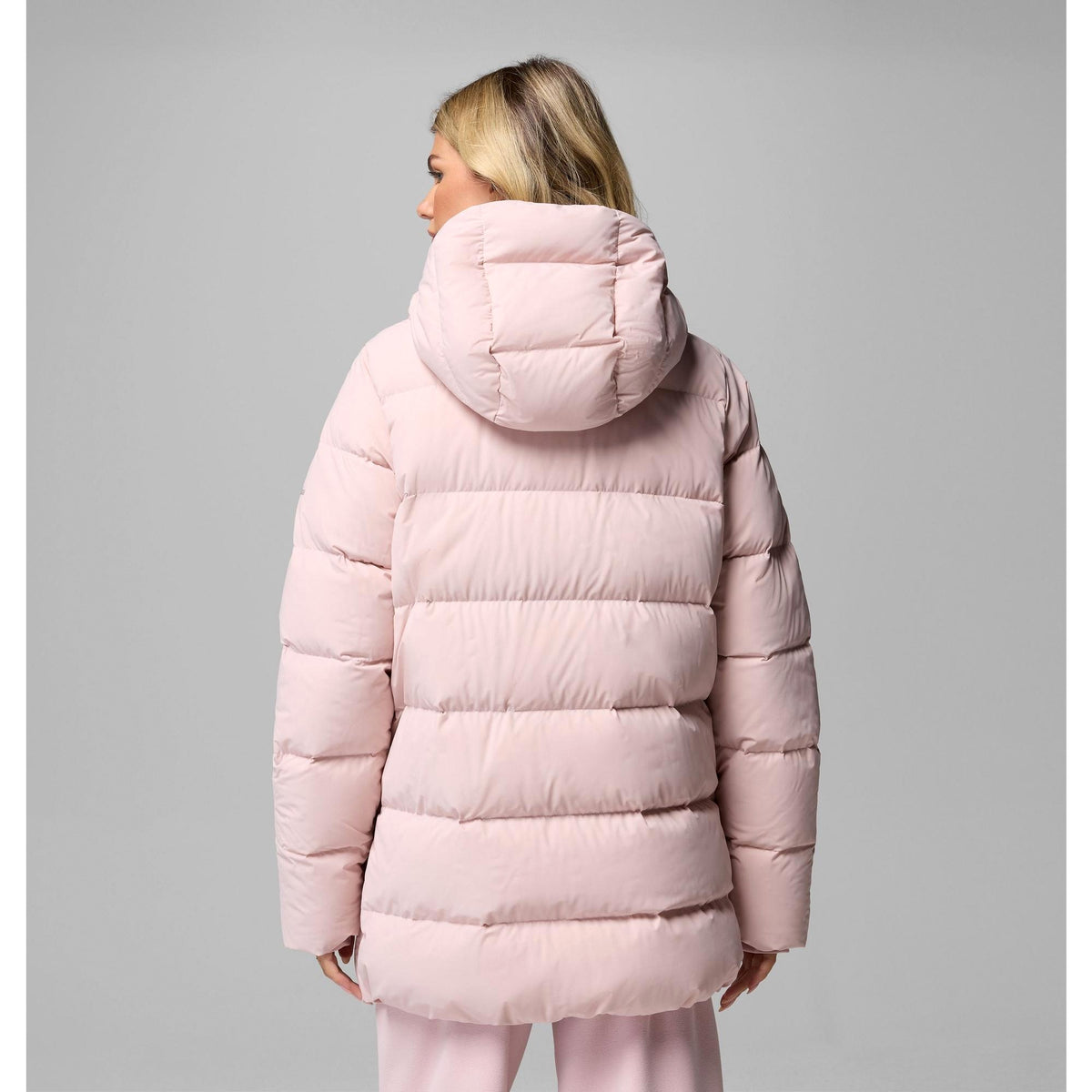 Columbia Women's Amaze Puff Mid Hooded Jacket - Mineral Pink