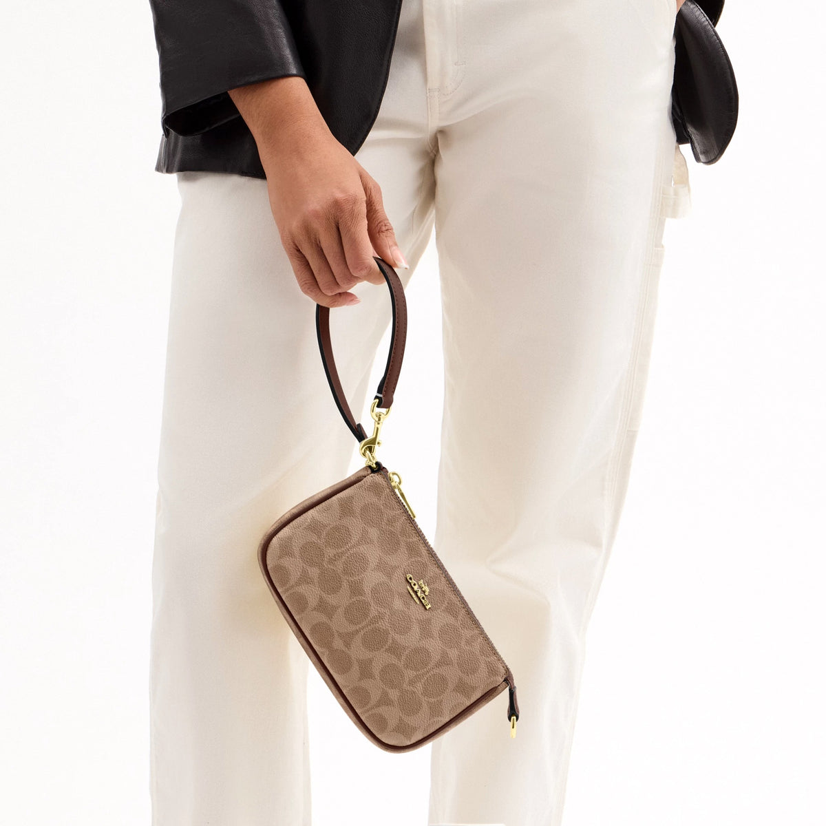 Coach Nolita 19 In Signature Canvas - Gold/Tan/Brown