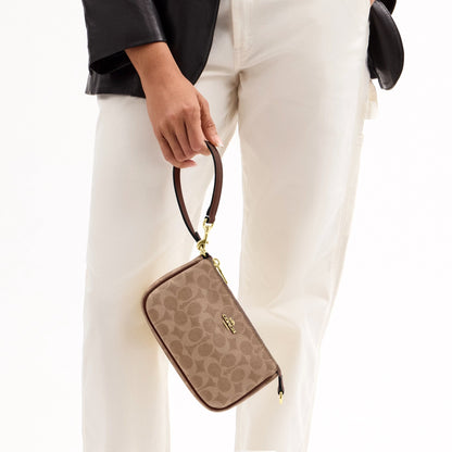 Coach Nolita 19 In Signature Canvas - Gold/Tan/Brown
