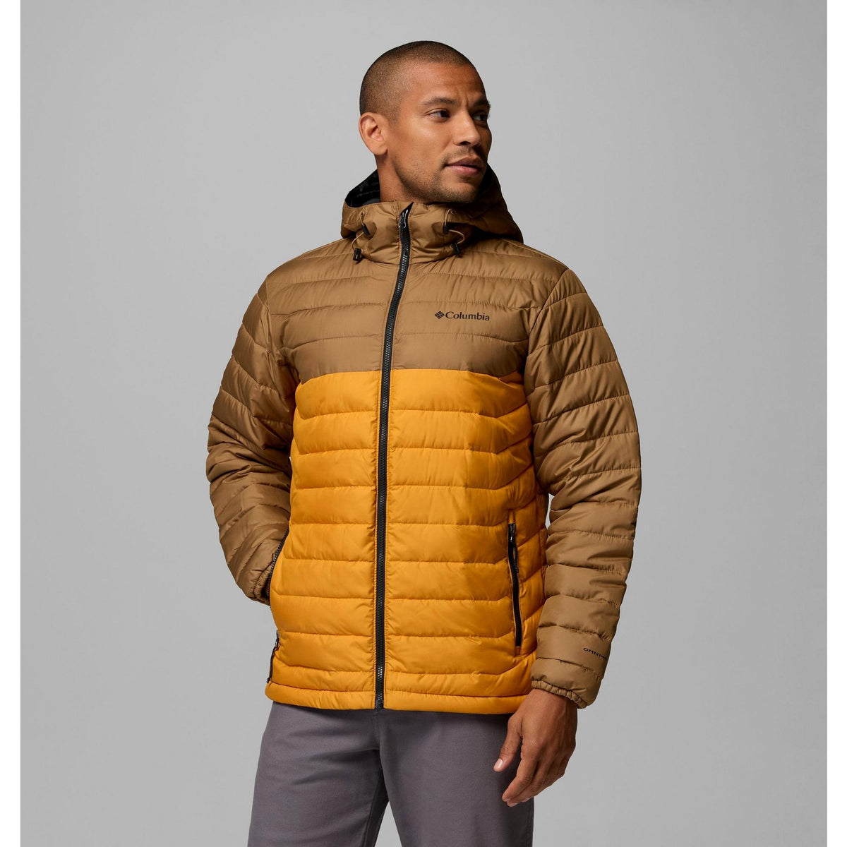Columbia Men's Powder Lite II Hooded Jacket - Squash, Delta